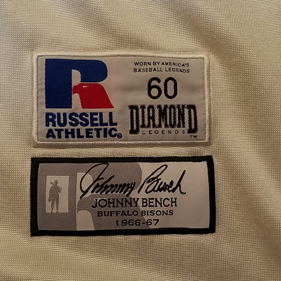 Russell Athletic Minor League Johnny Bench Jersey - Picture 2 of 7